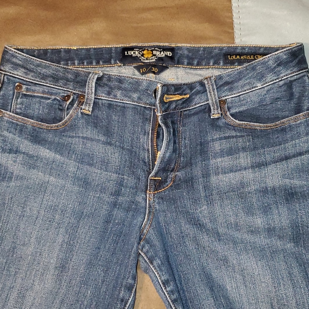 Lucky Brand Lola Ankle Crop Jean's sz 10 - 30